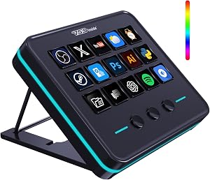 VSDINSIDE Macro Keypad, Stream Controller Deck Gaming Streaming Shortcut Keyboard, 18 Prog