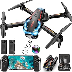 Drone with Camera for Adults, 2K HD FPV Drones with Upgrade Altitude Hold, One-Key Take Of